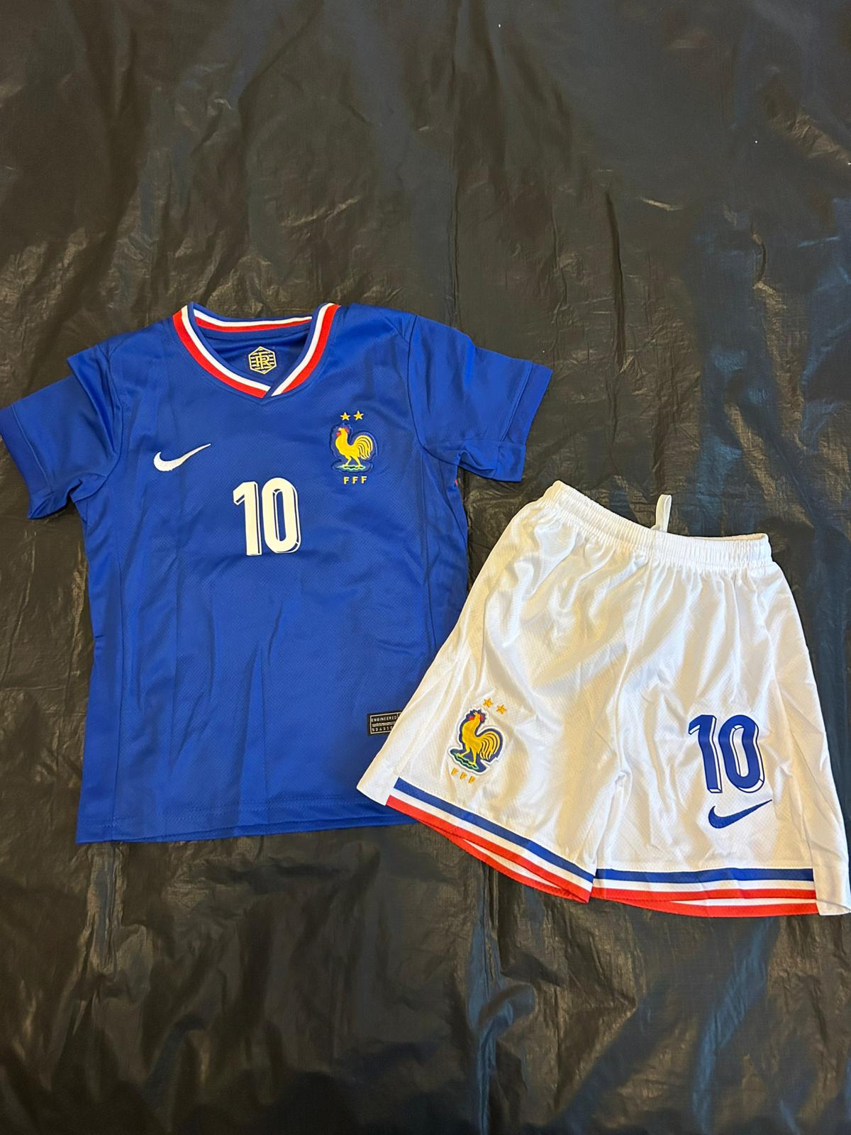 FRANCE HOME KIT 2024 (Mbappe #10)